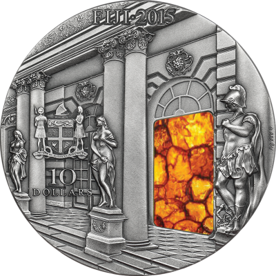 Fiji - 2015 - 10 Dollars - Masterpieces in Stone AMBERROOM (ANTIQUE)