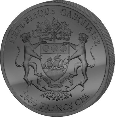Gabon - 2015 - 1000 Francs - Golden Enigma SPRINGBOK (BU)
