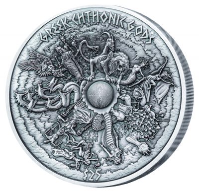 Samoa - 2017 - 25 Dollars - Greek Chtonic Gods Kilo Silver Coin