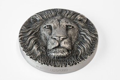 Ivory Coast - 2016 - 5000 Francs - Mauquoy BIG FIVE LION (ANTIQUE)