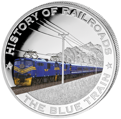 Liberia - 2011 - 5 dollar - Railroad BLUE TRAIN ()