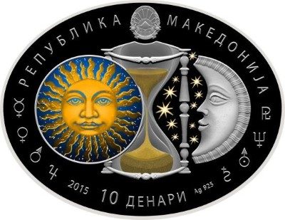 Macedonia - 2015 - 10 Denars - Zodiac Signs GEMINI (PROOF)