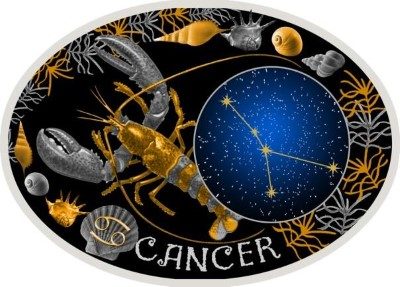 Macedonia - 2015 - 10 Denars - Signs of the Zodiac CANCER (PROOF)