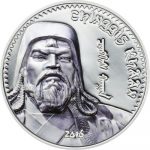 Mongolia - 2016 - 1000 Togrog - Chiggis Khaan 2016 Silver (including box) (PROOF)