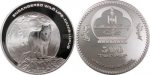 Mongolia - 2003 - 500 Tugrik - KMnew Wild Life Grey Wolf silver (PROOF)
