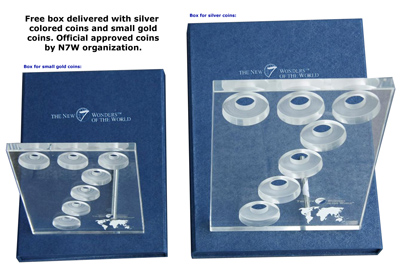 Mongolia - 2008 - 7x 500 Tugrik - New 7 Wonders of the World (PROOF)