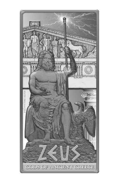 Niue - 2013 - 5 Dollars - God of Ancient Greece ZEUS (PROOF)