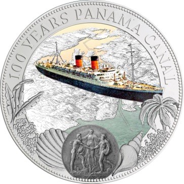 Niue - 2014 - 2 Dollars - 100 Years Panama Canal (including box) (PROOFLIKE)