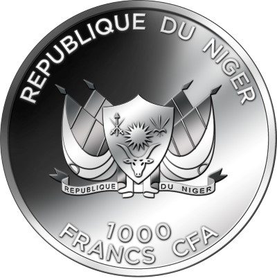 Niger - 2012 - 1000 Francs - Love Quotations SHAKESPEARE (PROOF)