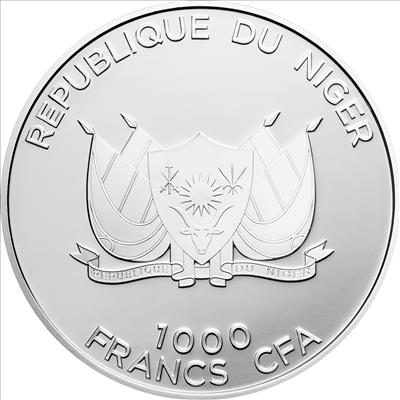 Niger - 2012 - 1000 Francs - Mecca Compass (including box) (PROOF)