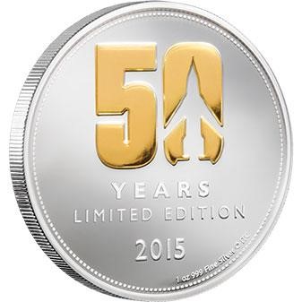 Niue - 2015 - 2 Dollars - Thunderbirds 50 Years 1oz Silver (PROOF)