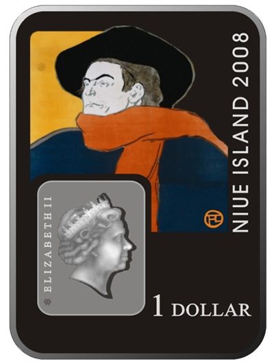 Niue - 2008 - 1 Dollar - Henri de Toulouse-Lautrec (BU)