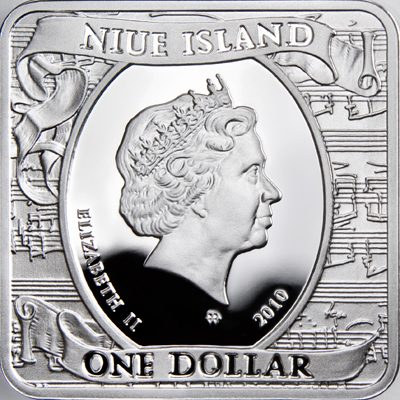 Niue - 2010 - 1 Dollar - 200th Anniversary birth F. Chopin (PROOF)