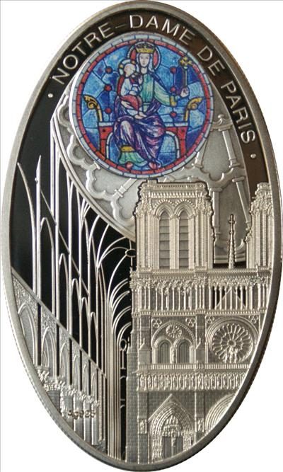 Niue - 2010 - 1 Dollar - Cathedrals NOTRE DAME (PROOF)
