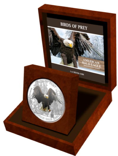 Niue - 2013 - 2 Dollars - Birds of Prey AMERICAN BALD EAGLE (PROOF)