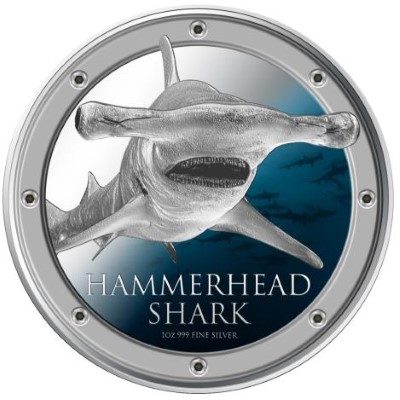 Niue - 2013 - 2 Dollars - Hammerhead Shark (PROOF)