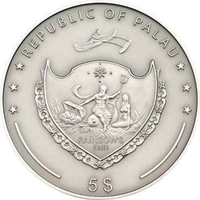 Palau - 2012 - 5 Dollar - Treasures of the World TOPAZ (PROOF)