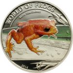 Palau - 2014 - 2 Dollars - World of Frogs GOLDEN FROG (including box) (PROOF)