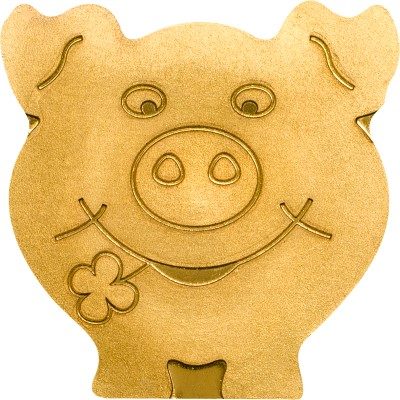 Palau - 2014 - 1 Dollar - Golden Lucky Pig (BU)