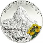 Palau - 2015 - 5 Dollars - Mountains and Flora TRETTACHSPITZE (including box) (PROOF)