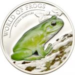 Palau - 2013 - 2 dollars - World of Frogs LITORIA CAERULEA (including box) (PROOF)
