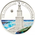 Palau - 2013 - 5 dollar - Antique 7 Wonders of the World LIGHTHOUSE OF ALEXANDRIA (including box) (PROOF)