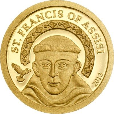 Palau - 2013 - 1 Dollar - Saint Francis of Assisi (PROOF)