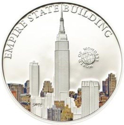 Palau - 2013 - 5 dollar - World of Wonders EMPIRE STATE BUILDING (including box) (PROOF)