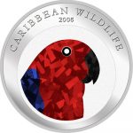 Palau - 2006 - 5 Dollars - Eclectus Parrot Silver (PROOF)