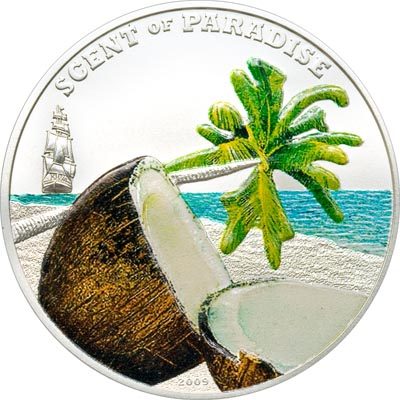 Palau - 2009 - 5 Dollars - Scent of Paradise Coconut (BU)