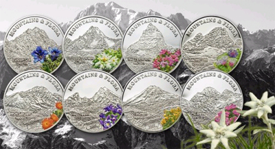 Allgäu 20 g Silver Proof Coin Details about   Palau 2012 $ 5 Mountains and Flora Biberkopf 