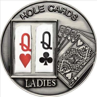Palau - 2009 - 1 Dollar - Poker Holes Cards Ladies VERSION1 (BU)