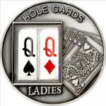 Palau - 2009 - 1 Dollar - Poker Holes Cards Ladies VERSION2 (BU)