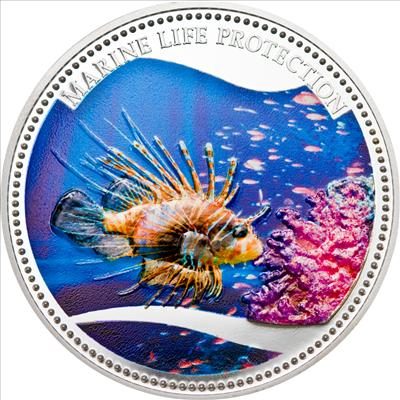 Palau - 2009 - 5 Dollars - Marine Life RED LIONFISH (PROOF)