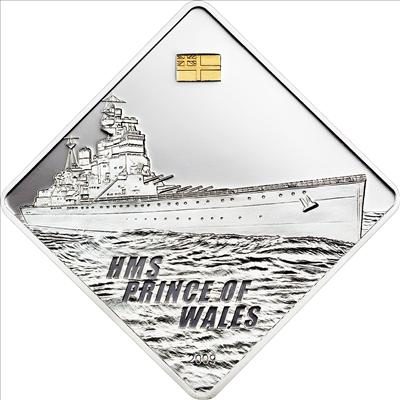 Palau - 2009 - 10 Dollars - HMS Prince of Wales Battleship Series (PROOF)