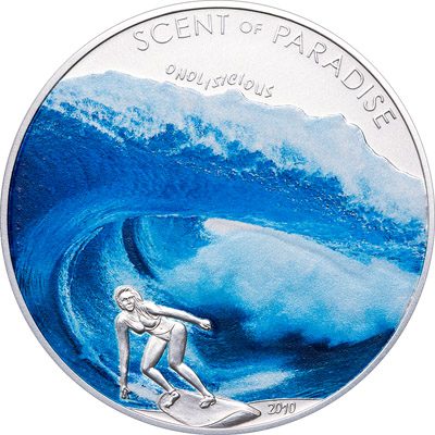 Palau - 2010 - 5 Dollars - Sea Breeze Smelling Coin (PROOF)