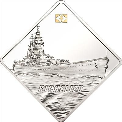 Palau - 2010 - 10 Dollars - Richelieu Battleship Series (PROOF)