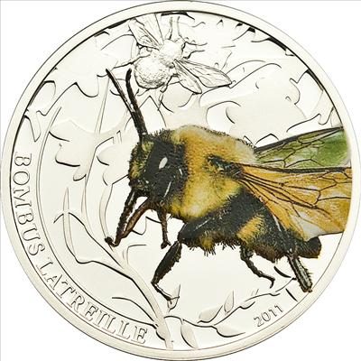 Palau - 2011 - 2 Dollars - World of Insects BUMBLE BEE (PROOF)