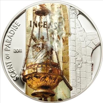 Palau - 2011 - 5 Dollars - Incense Smelling Coin (PROOF)