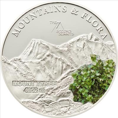 Palau - 2011 - 5 Dollars - Flora & Mountains MOUNT TYREE (PROOF)