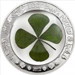 Palau - 2012 - 5 Dollars - Four leaf clover LUCK COIN (with box) (PROOF)