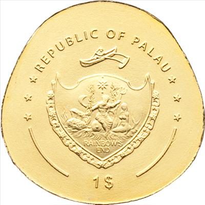 Palau - 2012 - 1 dollar - Golden Ladybug (including box) (BU)