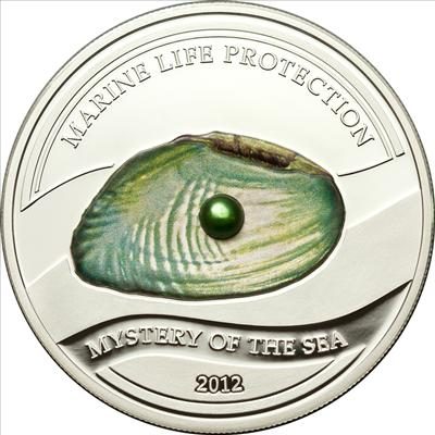 Palau - 2012 - 5 Dollars - Mystery of the Sea Marine Life Protection (incl box) (PROOF)