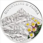 Palau - 2012 - 5 dollars - Mountains and Flora WEISSHORN (including box) (PROOF)