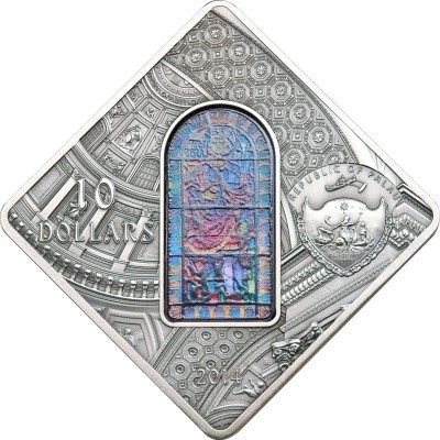 Palau - 2014 - 10 Dollars - Sacred Art ST. STEPHENS BUDAPEST (including box) (PROOF)