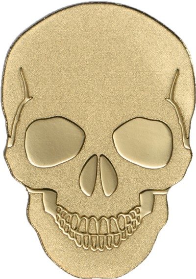 Palau - 2016 - 1 Dollar - Golden Skull (BU)