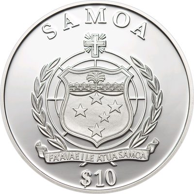 Samoa - 2010 - 10 Dollars - Flying Fox (PROOF)