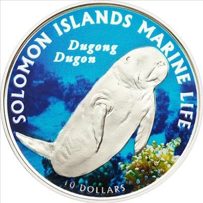Solomon Islands - 2011 - 10 Dollar - Dugong Dugon (PROOF)