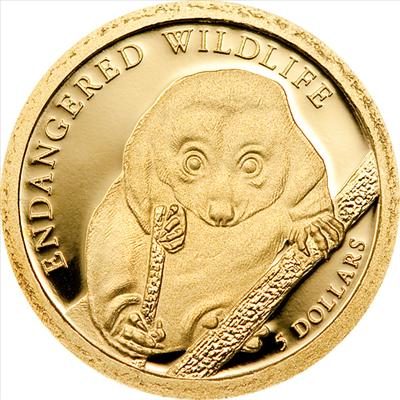 Solomon Islands - 2010 - 5 Dollar - Common Spotted Cuscus (PROOF)
