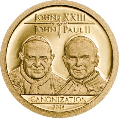 Tanzania - 2014 - 1500 Shillings - Canonization of the Popes GOLD (PROOF)